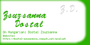 zsuzsanna dostal business card